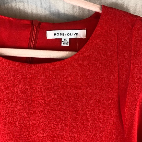 Rose+Olive XL orange blouse sleeveless - Picture 3 of 5